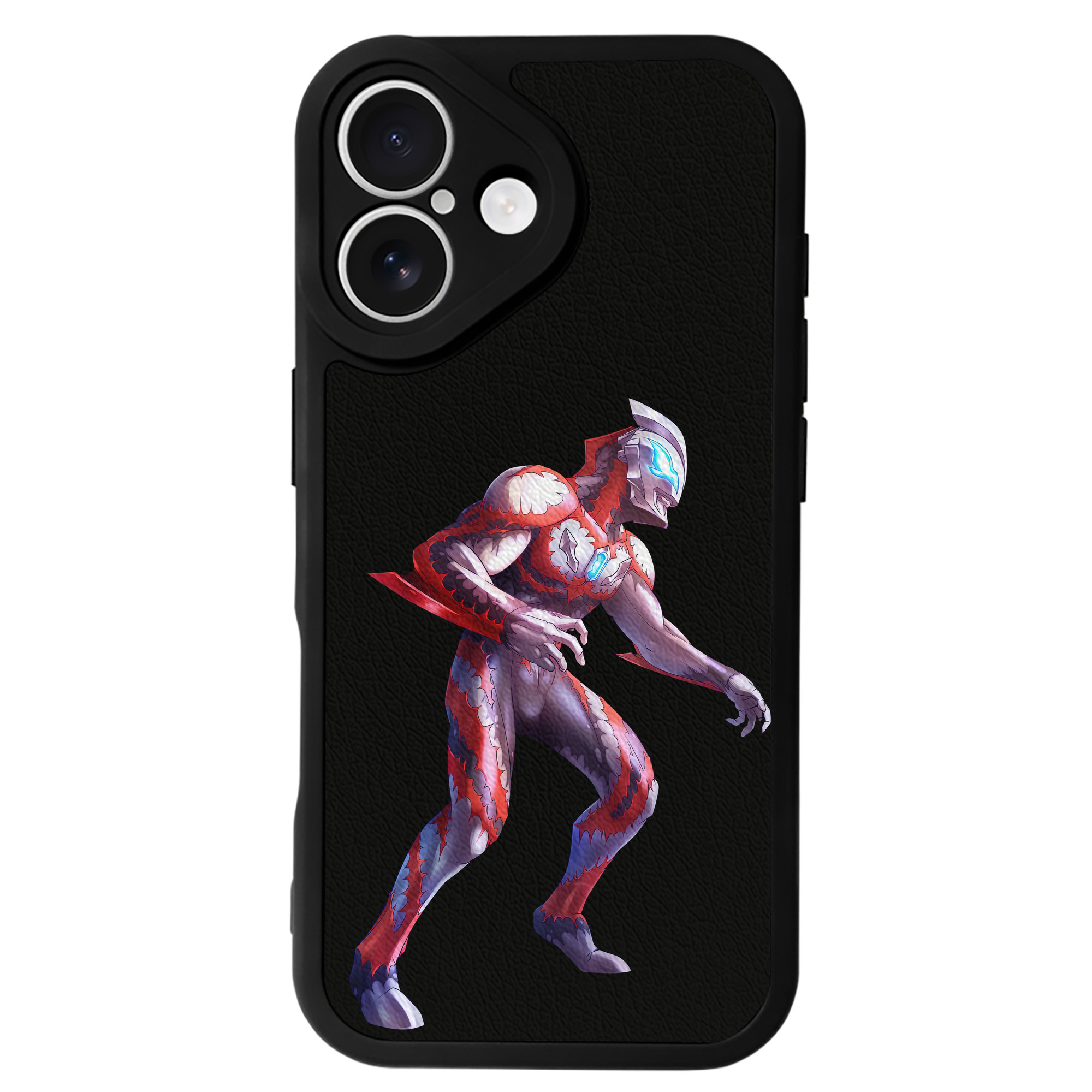 （画像用） ウルトラマン Ultraman 【iPhone 16シリーズ対応】シリコンスマホケース（レザー調） 材質：シリコン